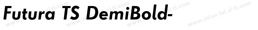 Futura TS DemiBold字体转换